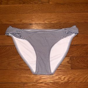 Target navy and white striped bikini bottom